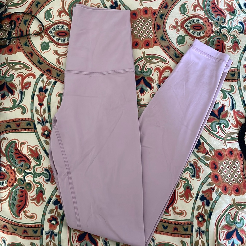 Lululemon Aligns (Size 4); super high rise; 28”
